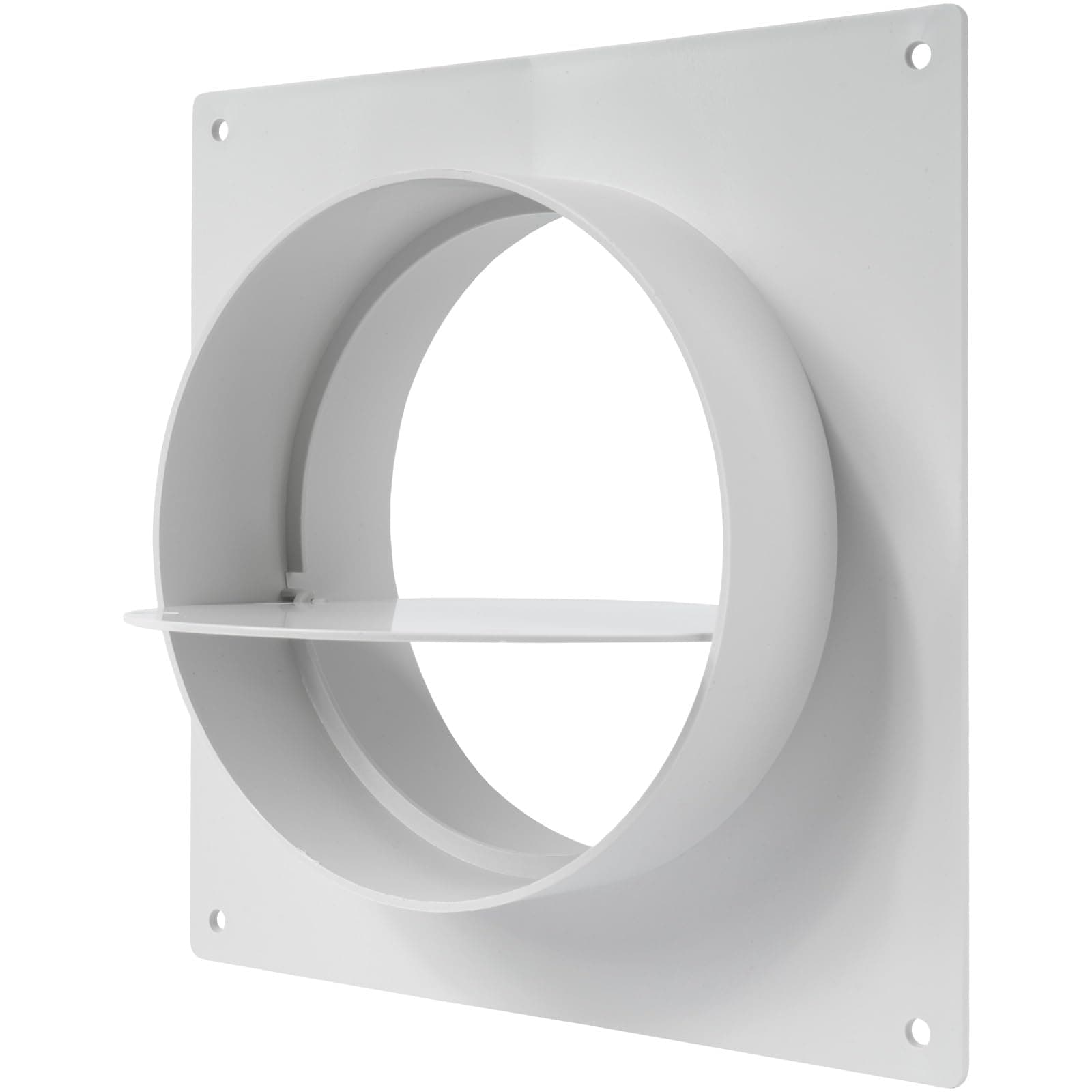 Vent Systems 12.5cm Straight Plastic Ventilation Duct Connector for HVAC Ventilation System with Valve