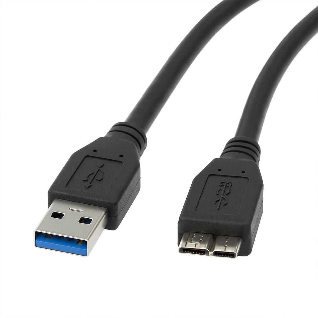 USB 3.0 Cable for Western Digital/WD/Seagate/Clickfree/Toshiba/Samsung Portable Hard Drive – Length: 50cm