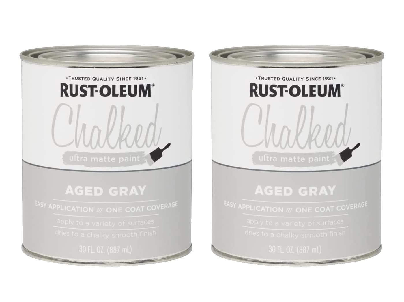 Chalked Aged Gray Chalk Paint 30 oz.2