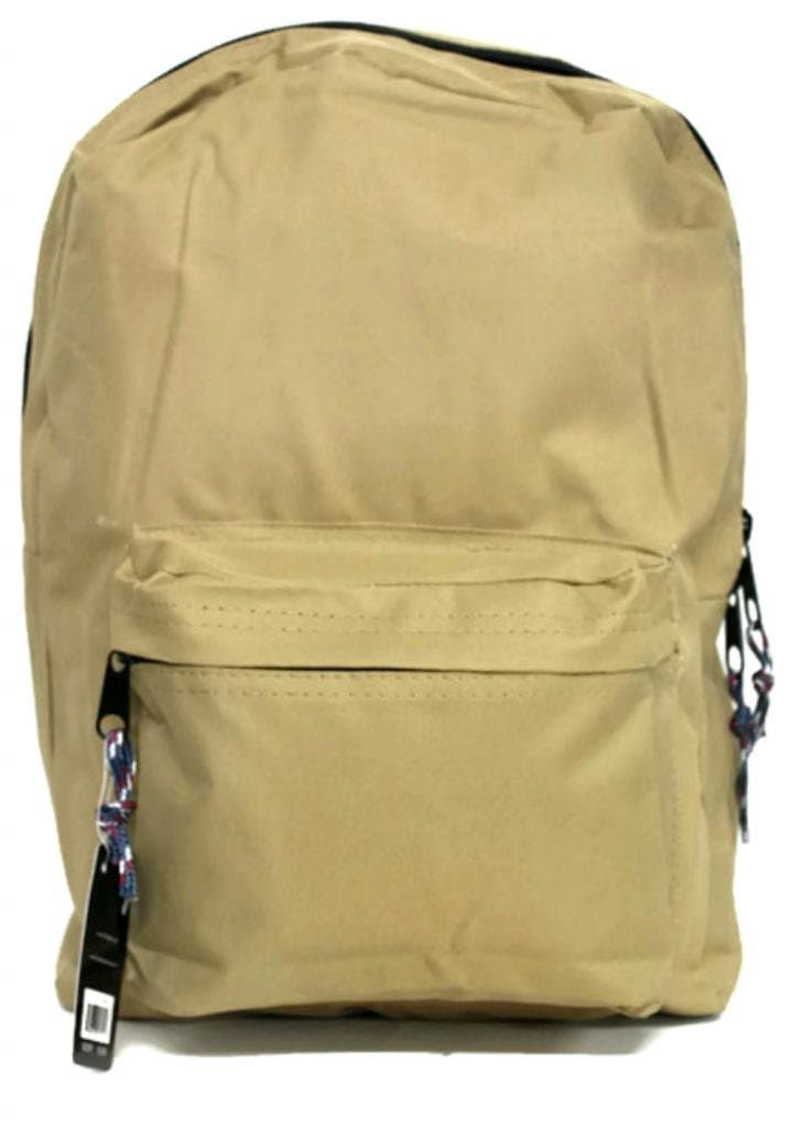 Mark Gold Famous Look Unisex Plain 17" Backpack