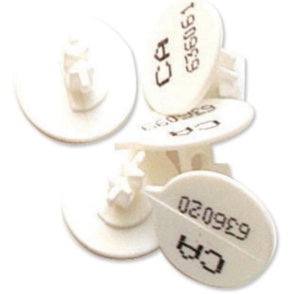 BUTTONNO_WHS Numbered Button Seal (Pack of 500)-White