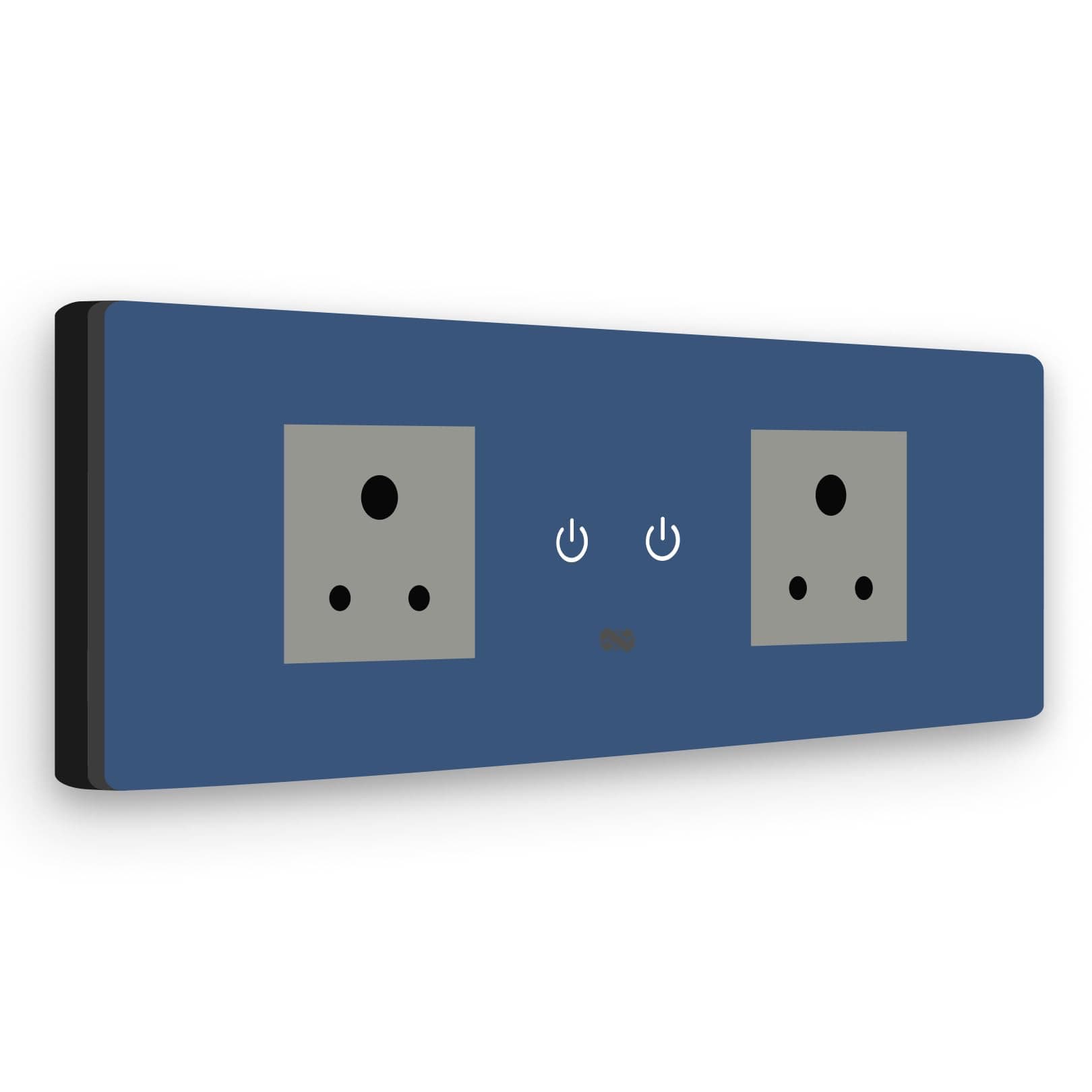 Sponsored Ad - Iotics Smart Wifi Switch Board: 2 Smart Plug Module. Touch Control, Remote, App Control. Voice Control with Alexa & Assistant. Smart Touch Switch Board For Home Automation (Blue), 240 Volts