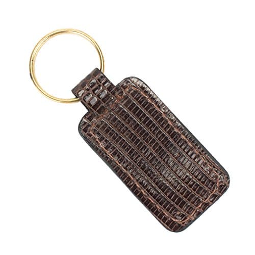 Genuine Tegu Lizard Skin Keychain (Brown)