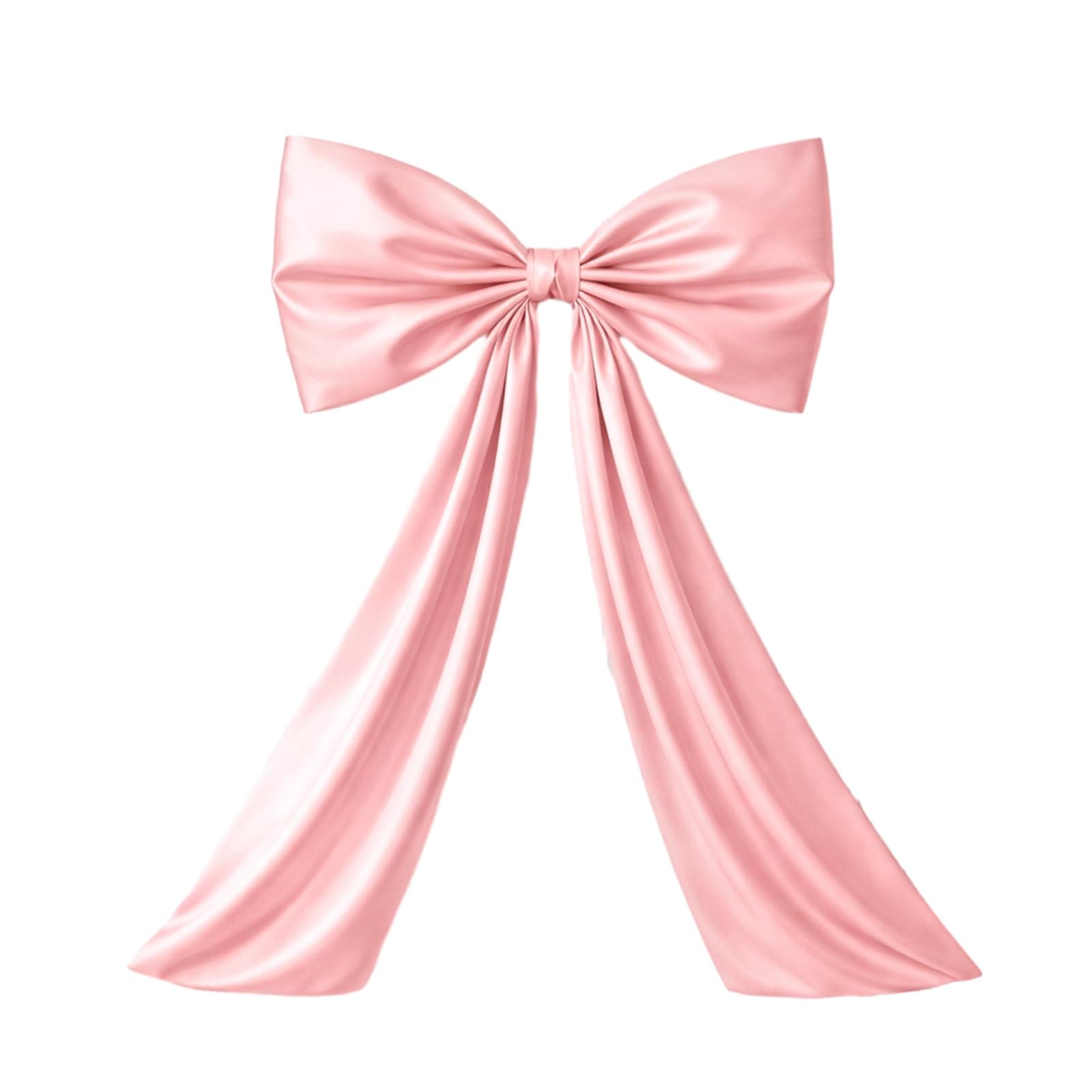 Large Pink Bow Decor Coquette Wall Decor for Backdrop 24 x 36'' Big Bow Giant Satin Ribbon Tie for Birthday Wedding Bridal Baby Shower Party Ballerina Room Hanging Decoration(Lining Support)