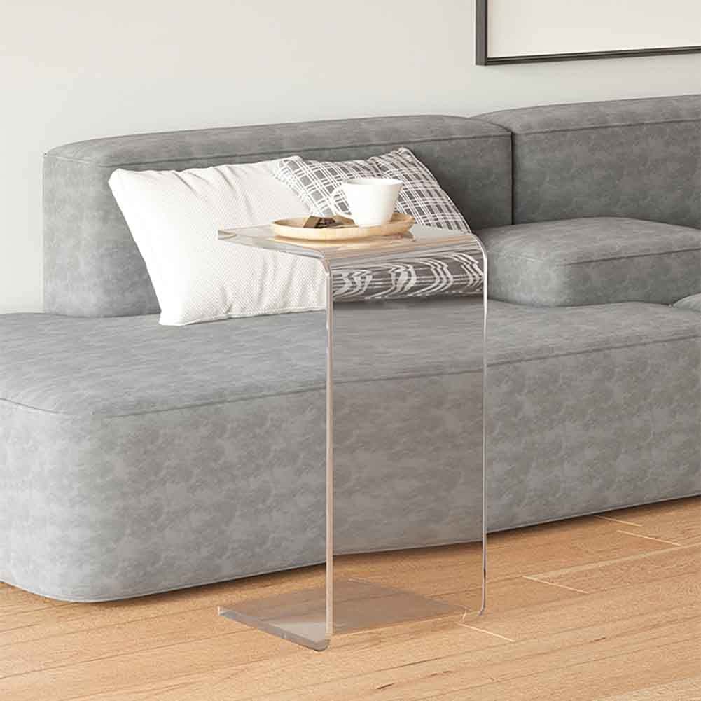 Acrylic transparent side table, sofa small coffee table side table multifunctional creative seating area table suitable for hotels, bookstores, western restaurants,Clear,30 * 30 * 60cm