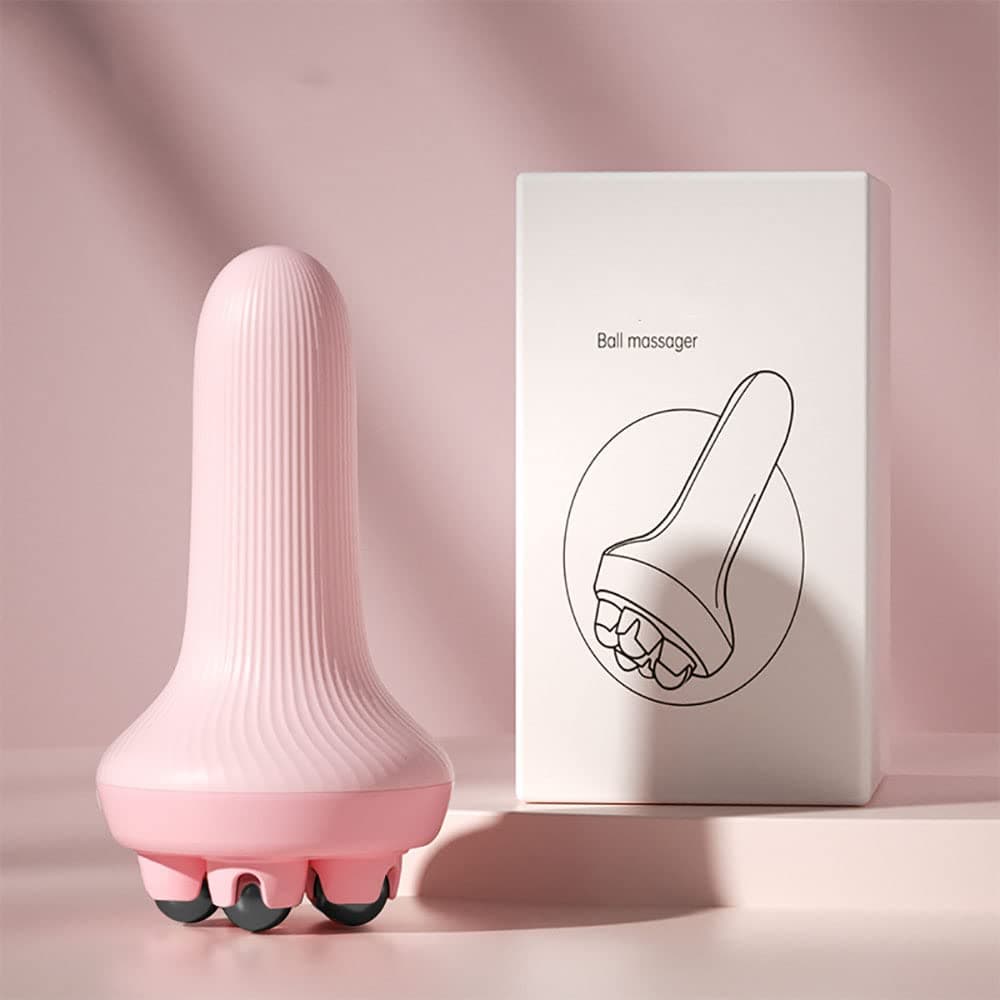 Trifecta Muscle Roller, Trigger Point Muscle Roller for Calves, Leg, Arms, Foam Roller Deep Massage Tool for Relieve Muscle Soreness, Stiffness and Tight Muscles(Pink)