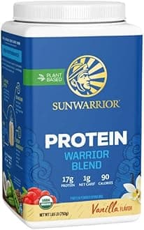 SunwarriorBlend Plant-Based |Vegan |Organic Protein Powder Vanilla 750 g