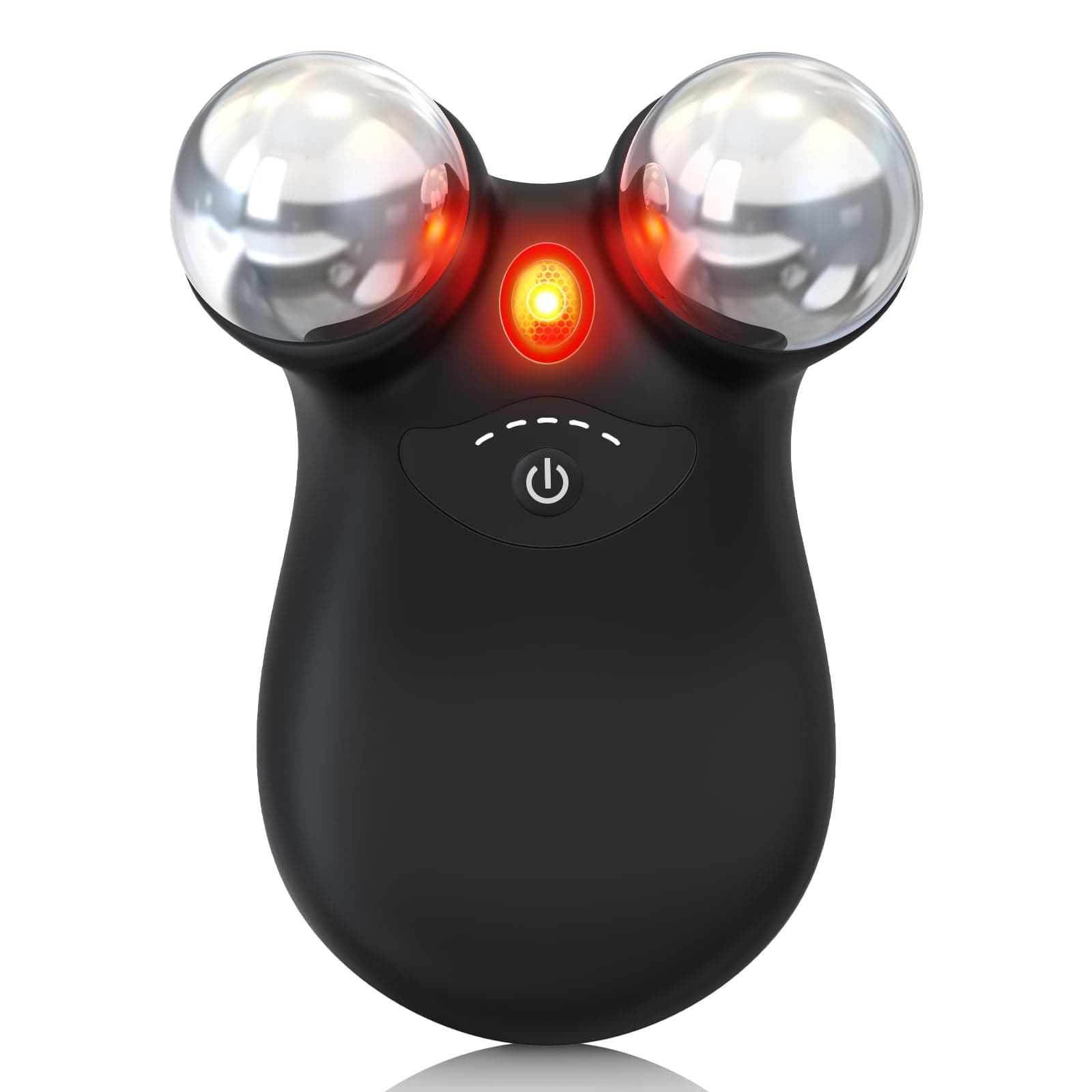 Microcurrent Facial Device,Latest Red Light Technology,Enhances The Ability to Lift The Face and Tighten The Skin,Facial Wrinkle Equipment,Smart Photon Micro-Current Device,Model:EP-300. (Black)