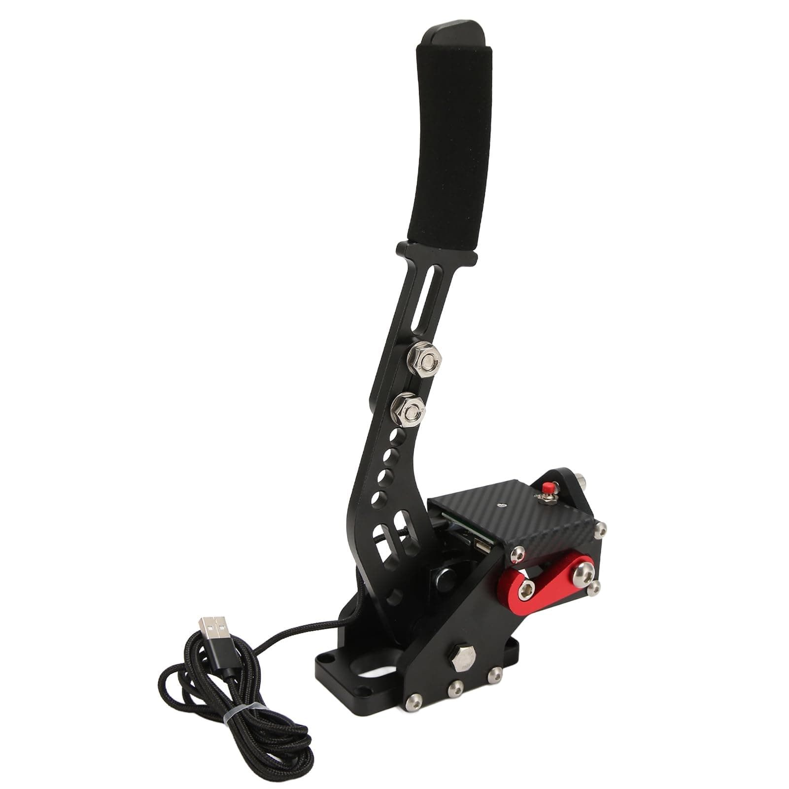 64Bit PC USB Handbrake, Sim Handbrake for Xbox ONE for Xbox Series S X for G27 G25 G29 G920 T500 for Thrustmaster T300RS T300 for Ferrari T300 RS Racing Game (Black)