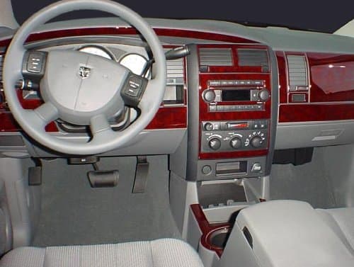 Interior BURL Wood Dash Trim KIT Set for Durango 2008 2009 2010