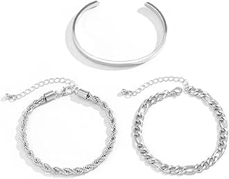 THE MEN THING Pure Titanium Steel Bracelet Collection, Size 7 to 9 inch for Men & Boys