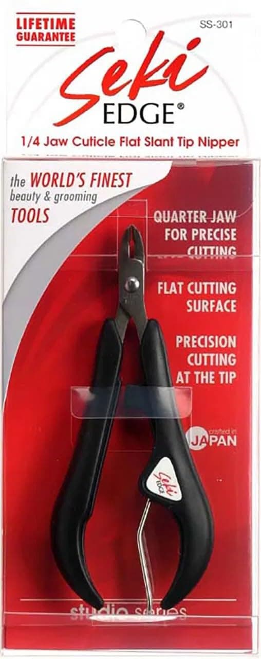 SEKI EDGE SS-301- Flat Slant Tip Cuticle Nipper