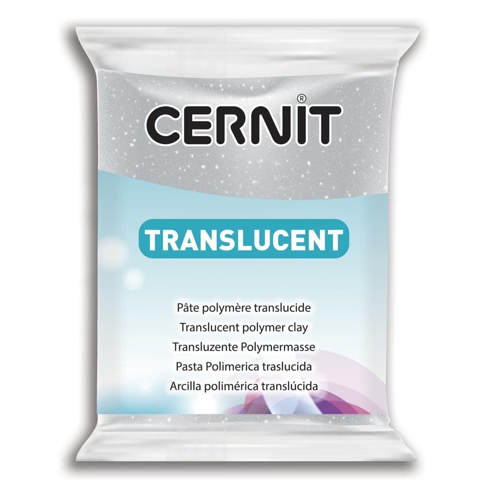 CERNIT Transparant Clay 56g, Translucent White, 7 x 5.5 x 1.5 cm