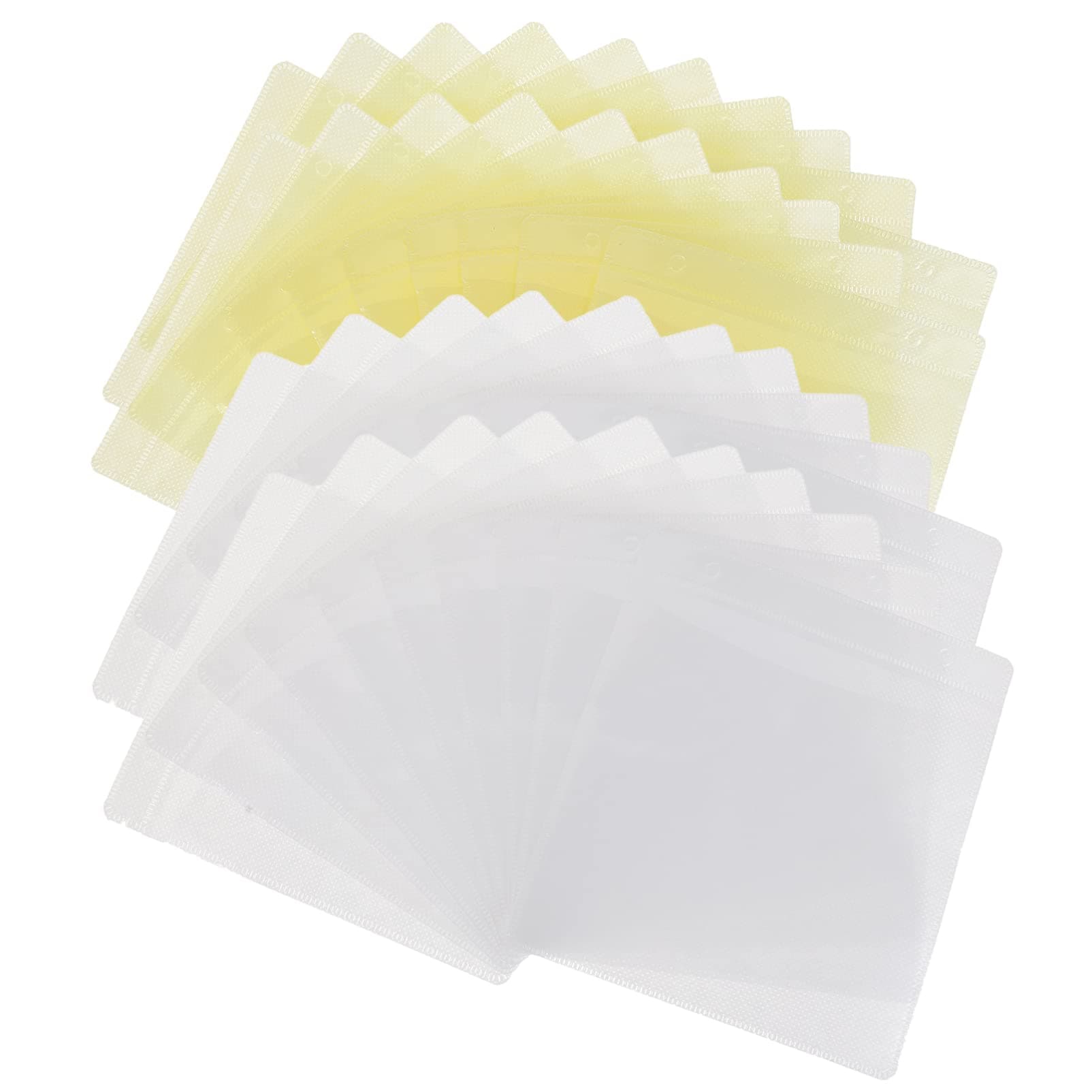 Cd Dvd Sleeves Non Woven: Double Sided Refill Sleeve for Cd and Dvd Storage Binders Disc Case Random Color 200pcs