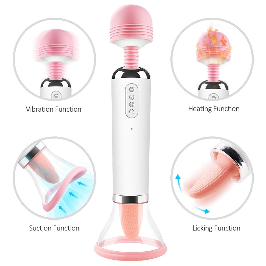 4 in 1 Suction & Vibrating Licker Handheld Multi-Speed Clít-óris Stím-ùlàtór Toys Heating Function,Medical Grade Silicone Electric Rechargeable Pussey Pleasure Massage Tool 100% Waterproof Tshirt