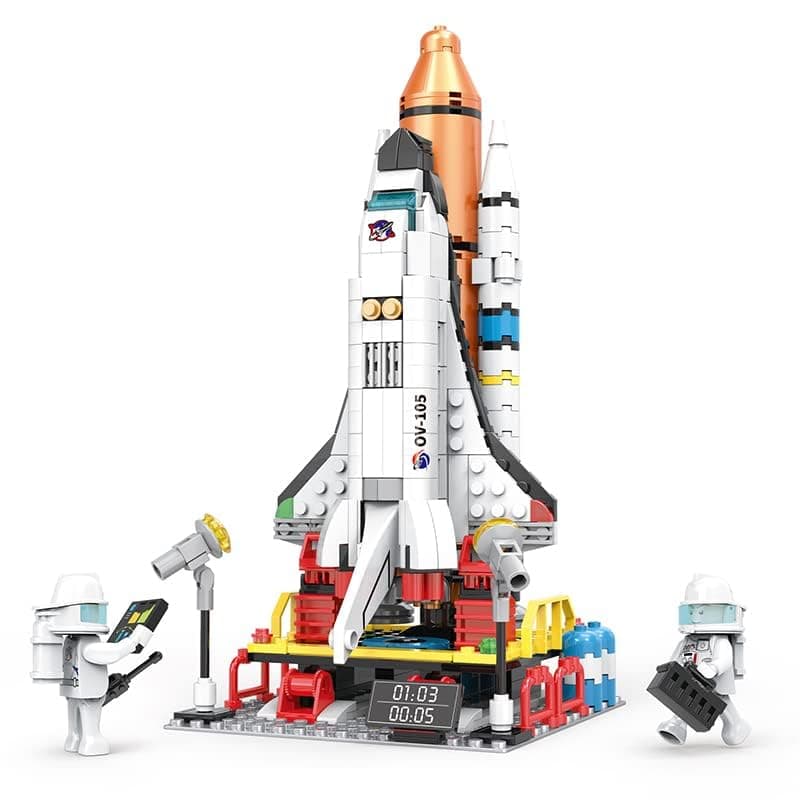 Bestie toys Space Shuttle Rocket Launch Building Blocks Set 404 Pcs Educational Construction Learning Brick Toy for Kids Multicolor
