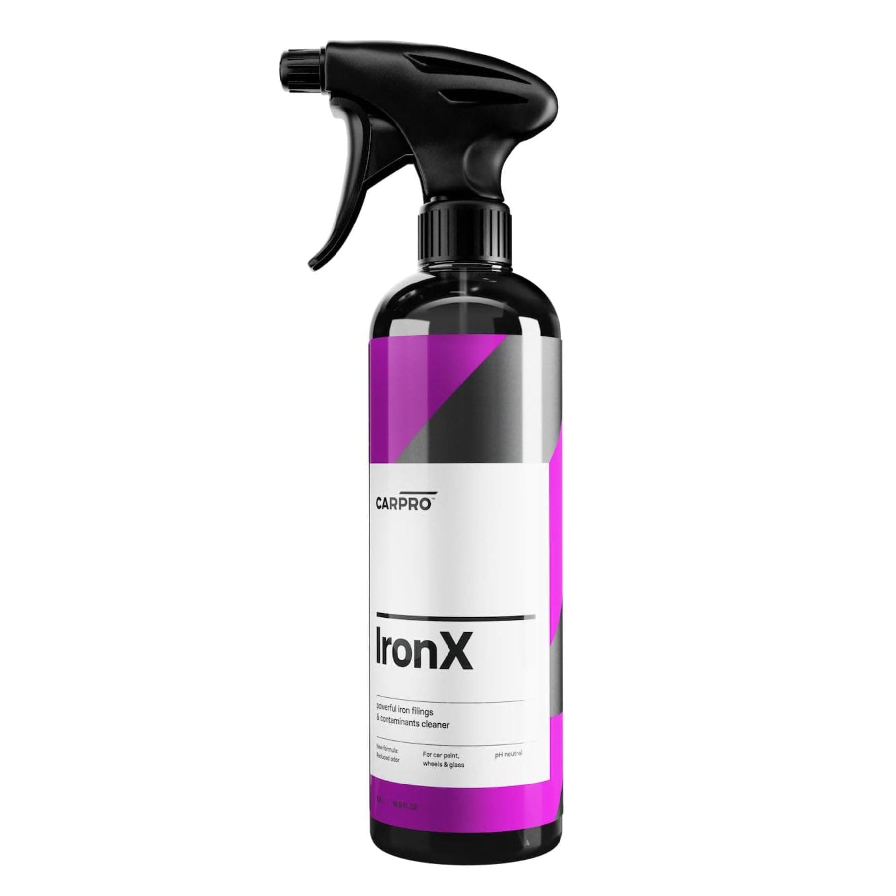 CARPRO IronX Iron Remover: Stops Rust Spots and Pre-Mature Failure of the Clear Coat, Iron Contaminant Removal - 500mL with Sprayer (17oz)
