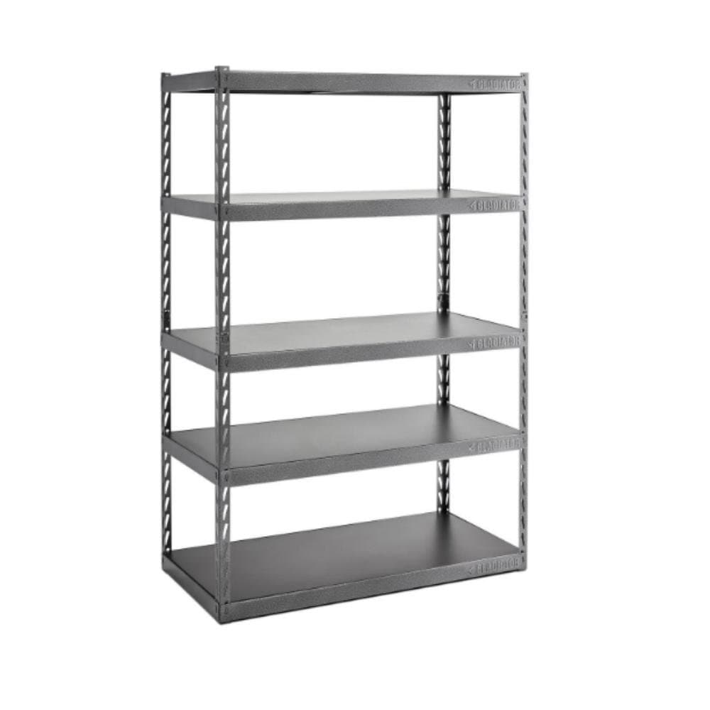 Gladiator "48" Wide EZ Connect Rack with Five 24" Deep Shelves", hammered granite