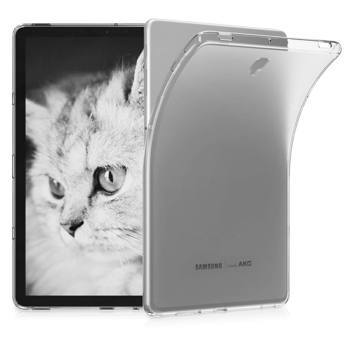 kwmobile Case Compatible with Samsung Galaxy Tab S4 10.5 Case - Soft TPU Back Protector Cover for Tablet - Transparent