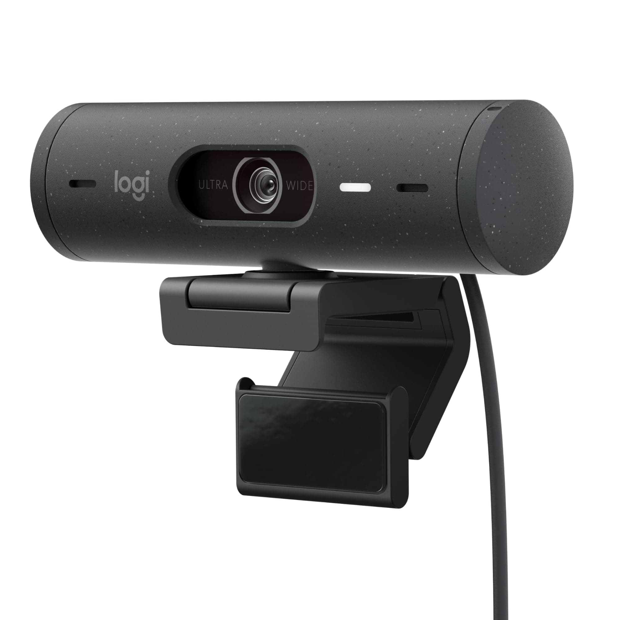 Logitech Brio 500 Full HD webcam, auto framing, Show Mode, noise reducing mics, privacy shutter, USB-C, streaming & video calling - Microsoft Teams, Google Meet, Zoom, PC/Mac - Graphite