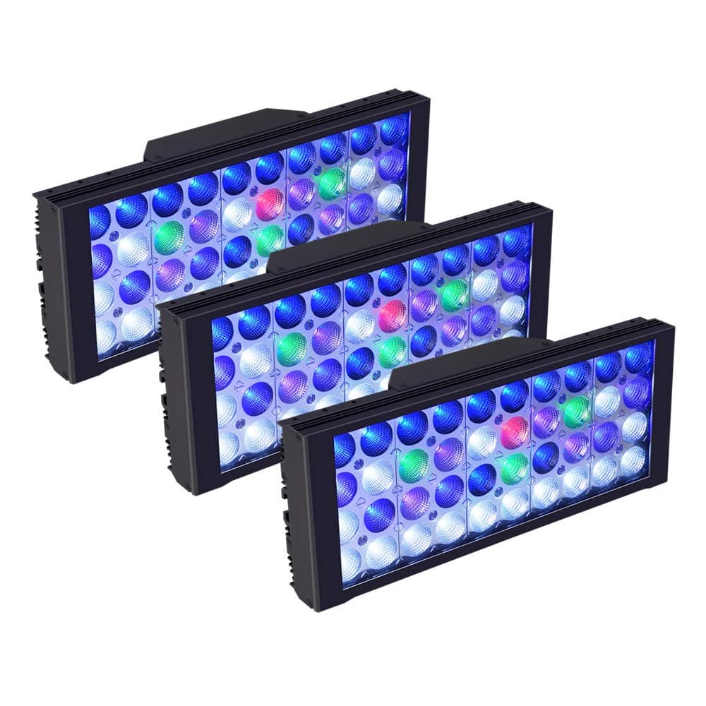 PopBloom360W 3x LED Aquarium Light, Programmable Coral Fish Light for 48”-60” Marine SPS/LPS Reef Saltwater Tank, Full Color Spectrum Grow Dimmable LED Lam