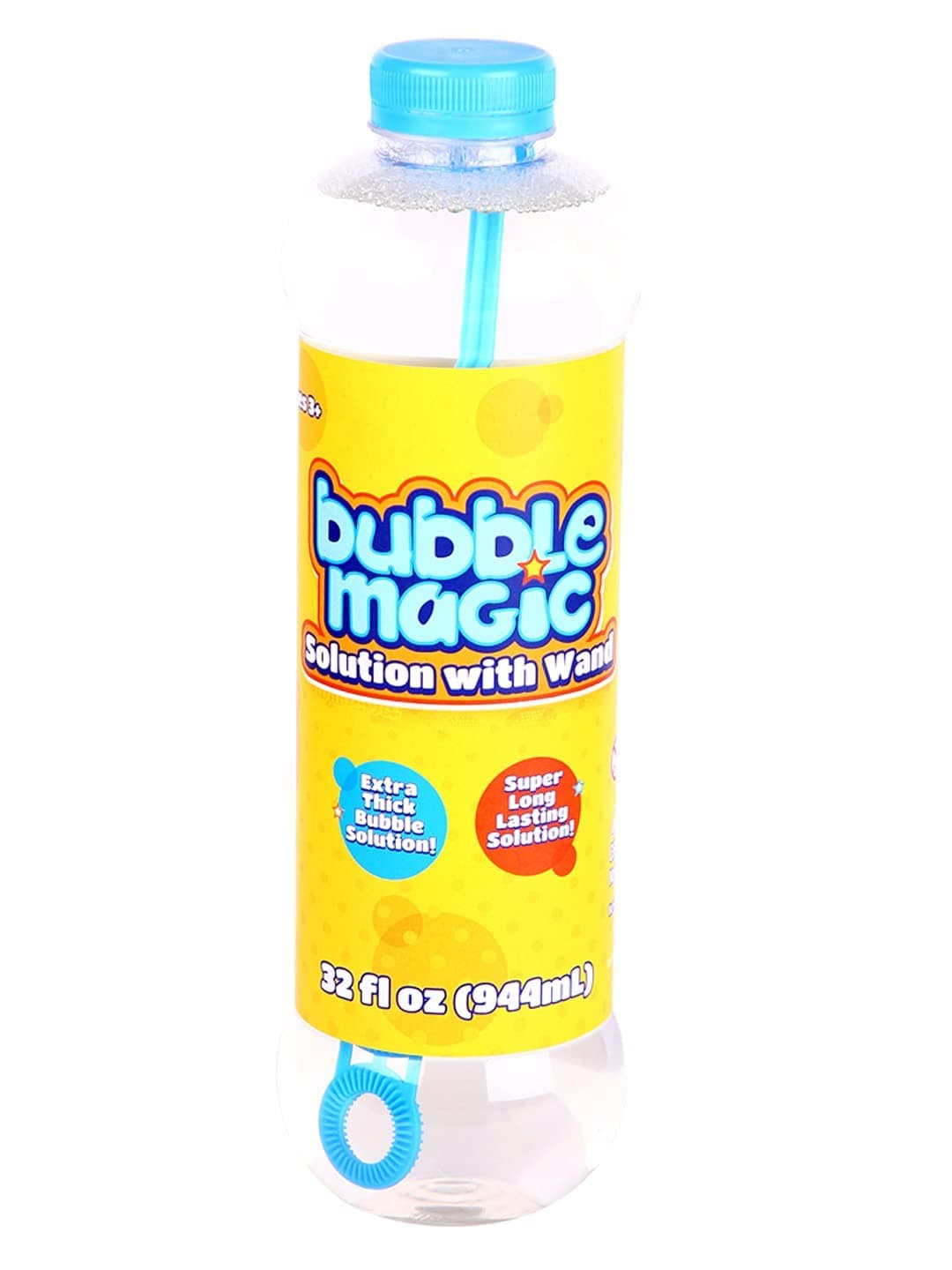 Bubble Magic 944ML Thick Viscous Concentrate Solution Bottle with Wand-Blow More Bubbles for Kids 3years+|Refill Solutions|for Birthday & Return Gifts|Outdoor & Indoor Toy|Made in India|Safe for Kids