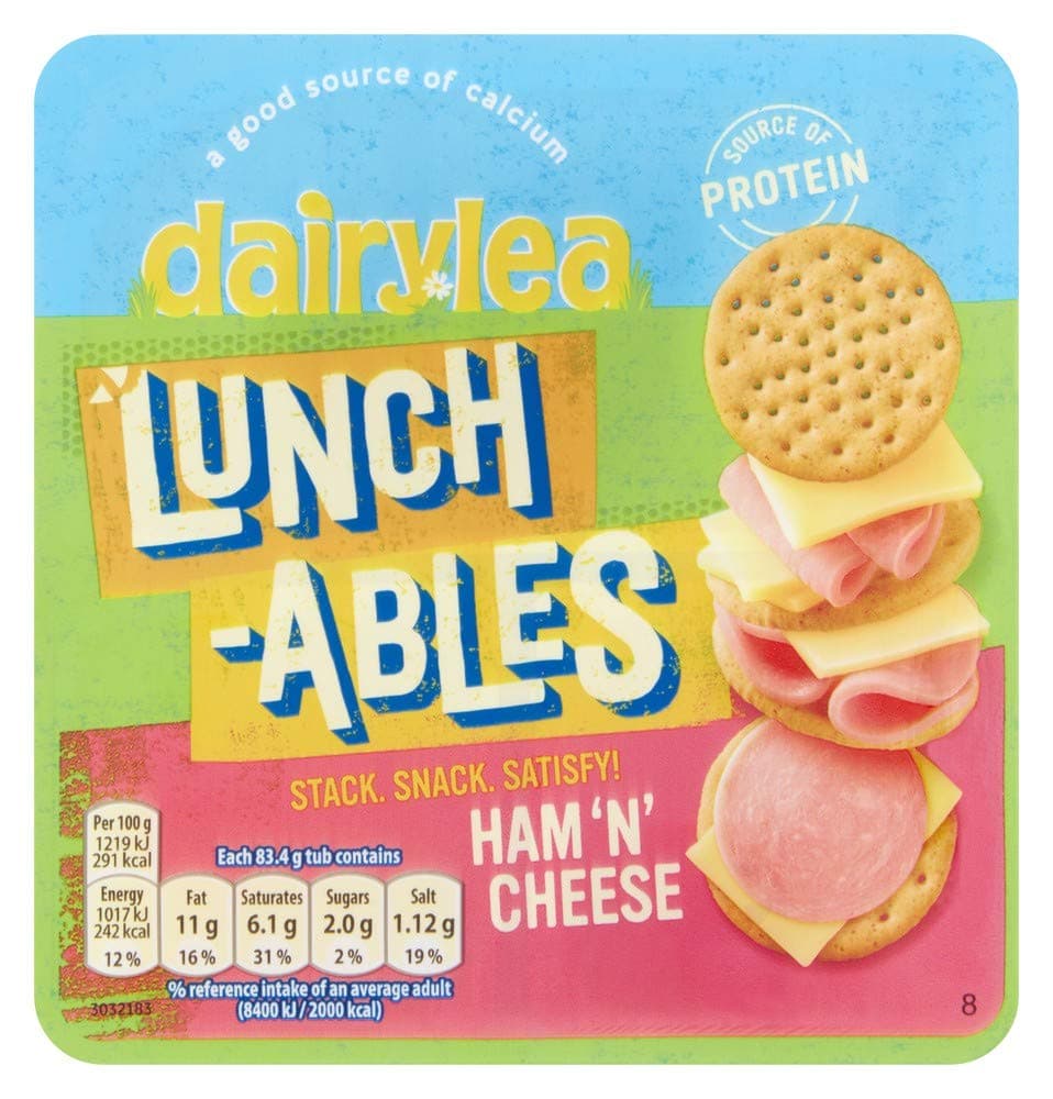 Dairylea Lunchables Ham and Cheese Crackers, 83.4g