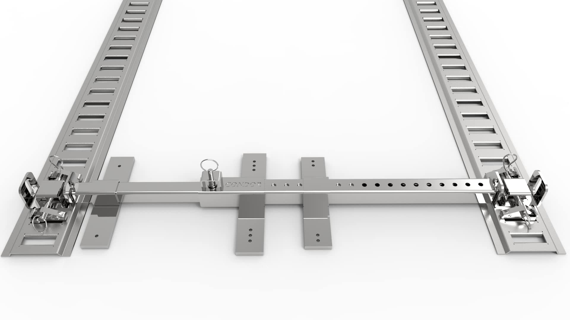 Motorcycle Universal E-Track Adapter Kit for Wheel Chock/Trailer Stand/Ramp (UNIV-E Track)