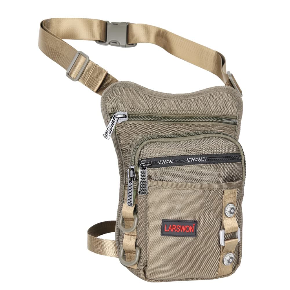 Larswon Drop Leg Bag Thigh Pack Leg Pouch Bag Panel Motorcycle Bag