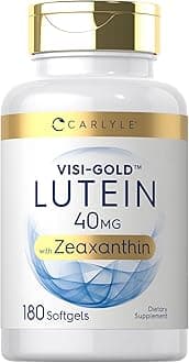 Carlyle Non-GMO & Gluten-free Lutein and Zeaxanthin Supplement (40mg,180 Softgels)