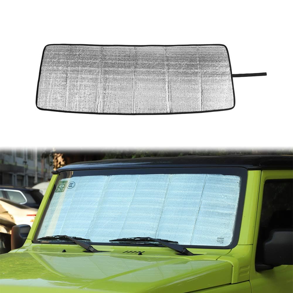JUNLELI Front Windshield Sunshade Shade Heat Insulation Sun Visor Cover for Suzuki Jimny 2019 2020 2021 2022 2023 Car Interior Accessories