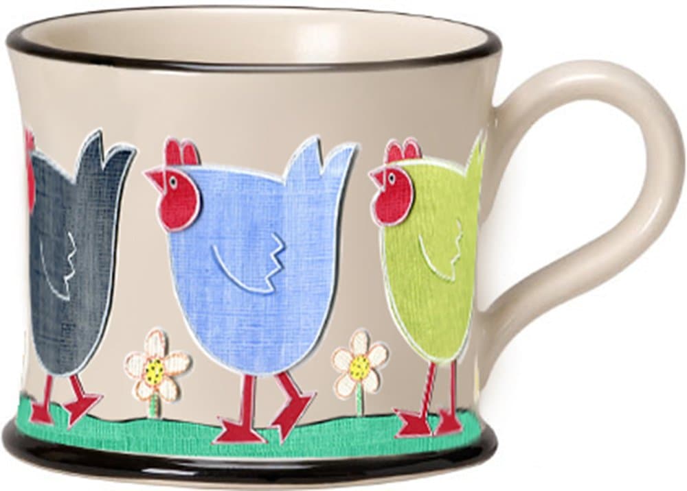 Chicken Run Gift Boxed Moorland Pottery Mug