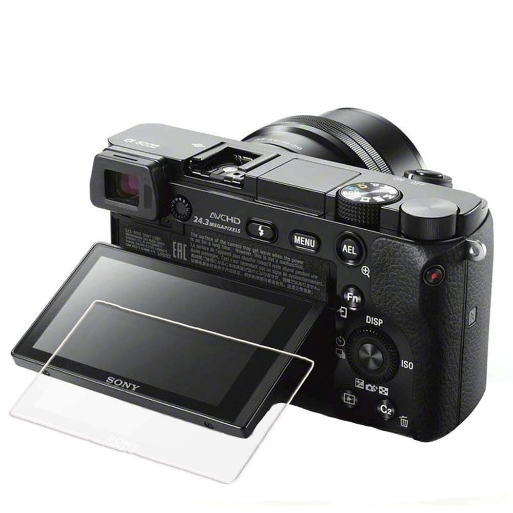 UPONEW for Sony A6400 Glass Screen Protector - [2 Pack] Sony A6400 Camera Anti Scratch Tempered Glass Screen Protector 9H Hardness High Clear Film