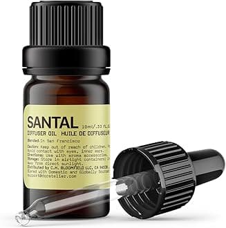 Doratelier Santal Diffuser Oil, Niche Scent, Smoky Classic Luxury Papyrus,Cardamom,Sandalwoods Essential Oils Blend for All Ultrasonic Diffuser Scent Projects(10mL/.33 FL oz)