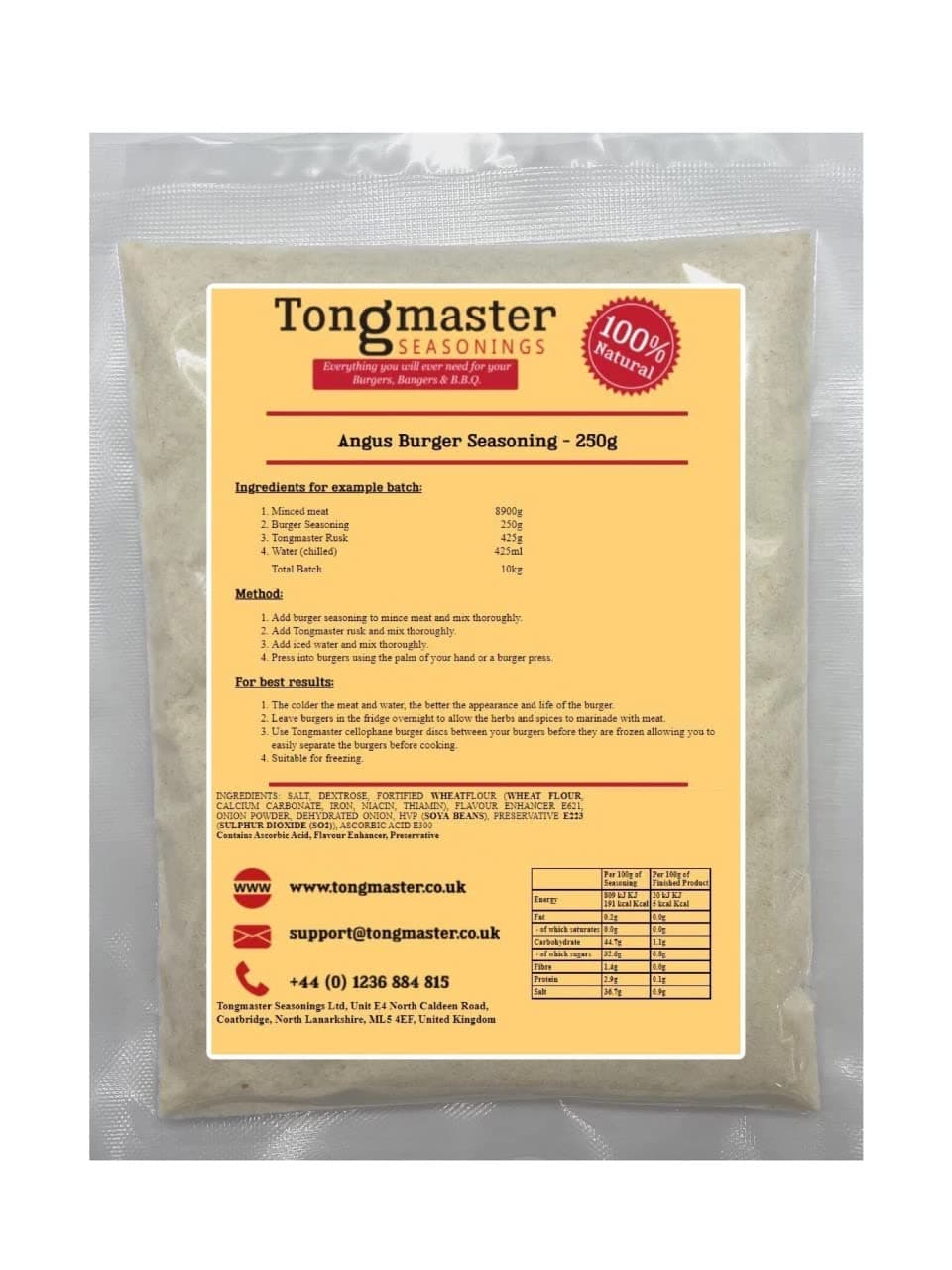 Angus Burger Seasoning - 250g