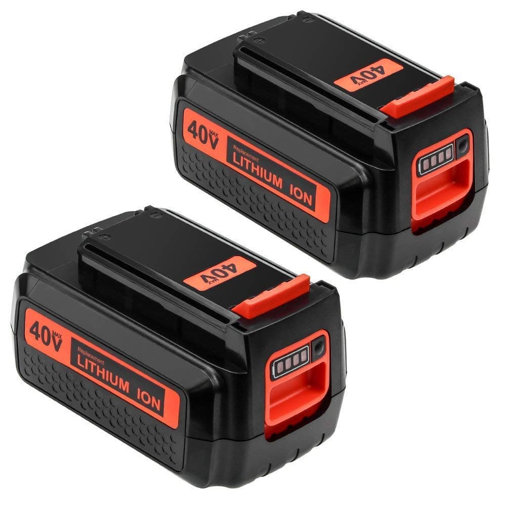 2 Pack 2500mAh for Black and Decker 40V Lithium Battery MAX LBX2040 LBX36 LBXR36 LBXR2036