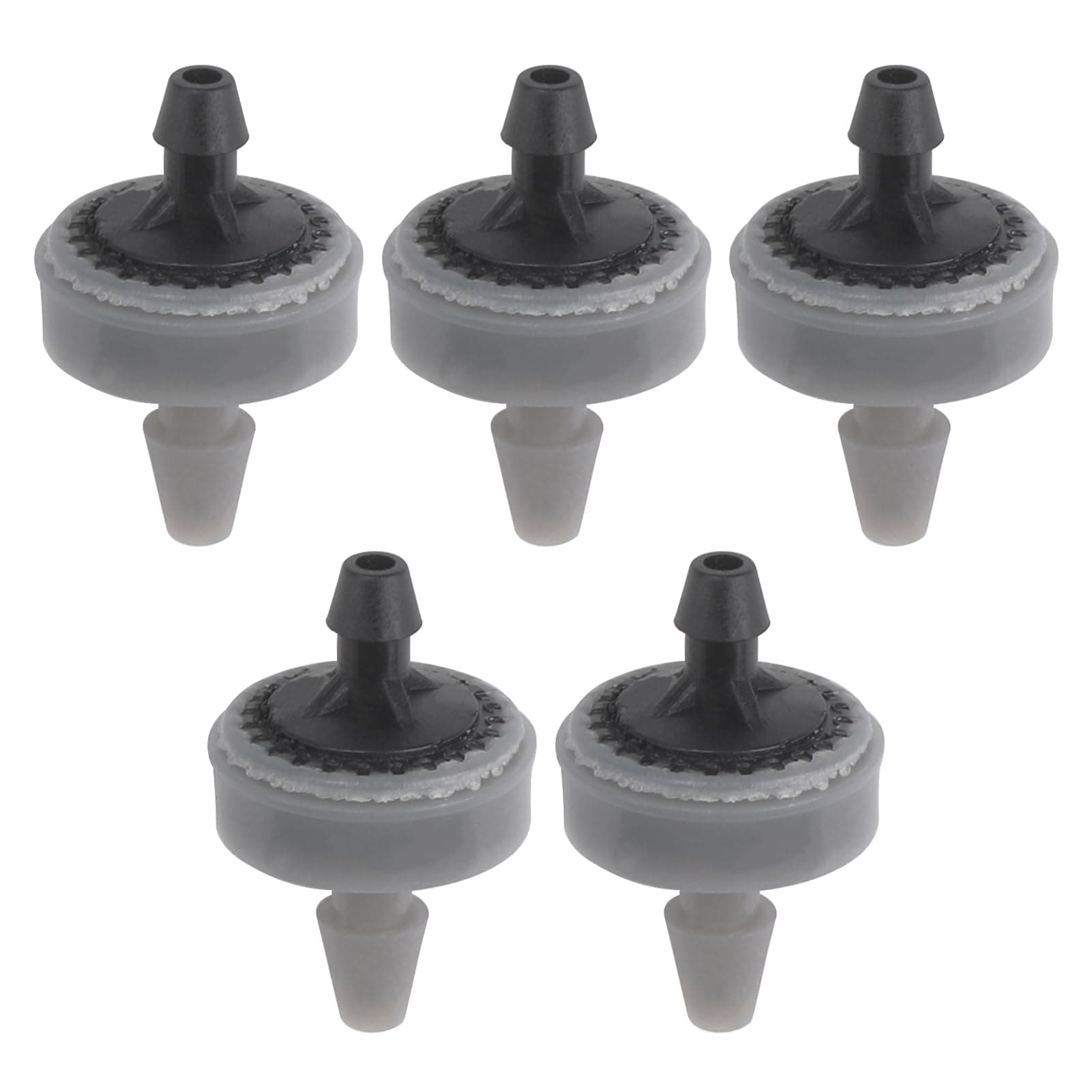 5 Pack 4LPH End Line Pressure Dripper 4/13 mm Automatic Compensating Dripper In-built Filter for Hozelock Watering System Irrigation Parts Water Garden Hose Gardening Plants Home Greenhouses