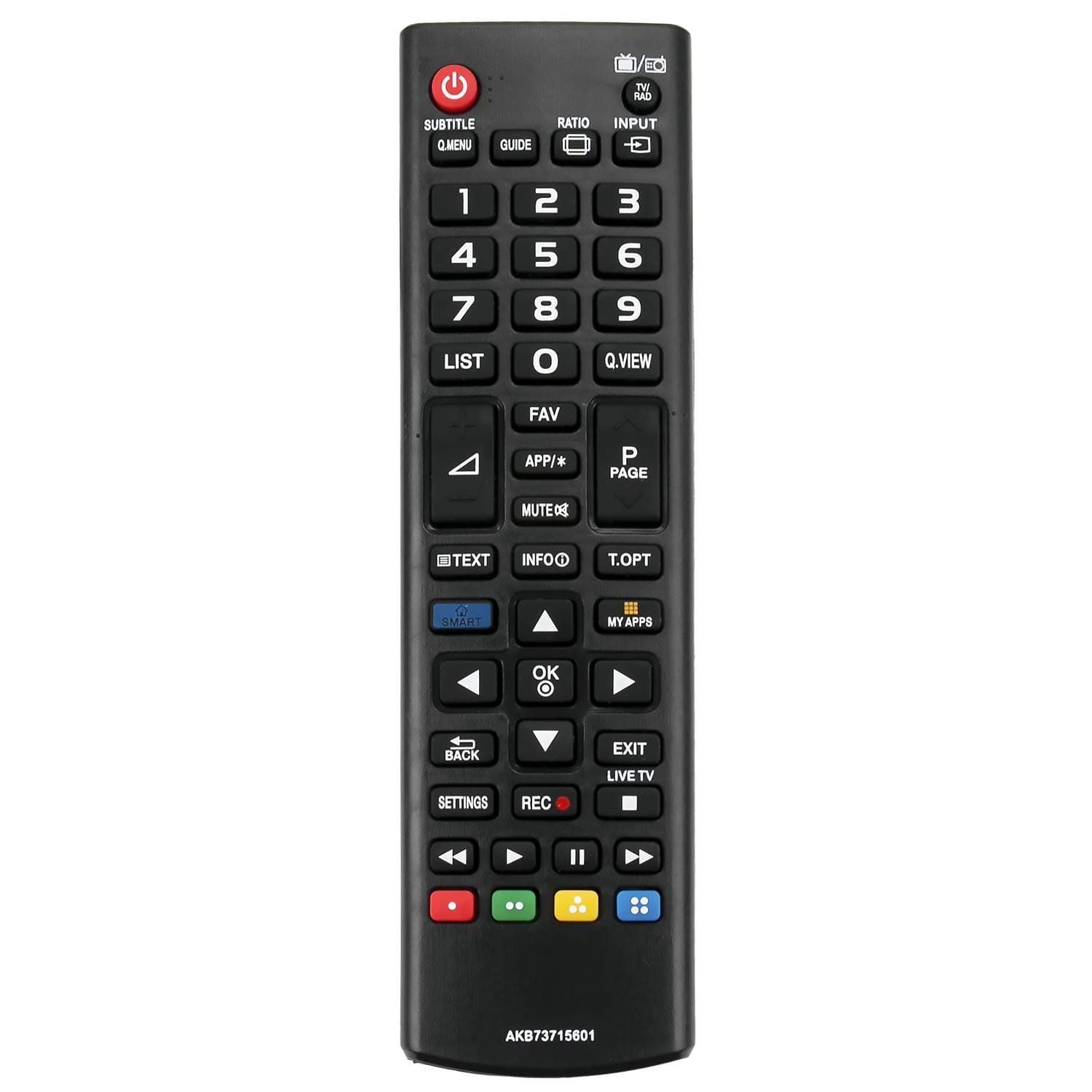 Allimity New AKB73715601 Replace Remote Control for LG LCD LED TV 39LN577V-ZK 39LN5788-ZE 39LN578S-ZE 39LN578V-ZE 42LN5708-ZE 42LN570S-ZE 42LN570V-ZE 42LN5758-ZE 42LN575S-ZE 42LN575V-ZE 42LN5757-ZE