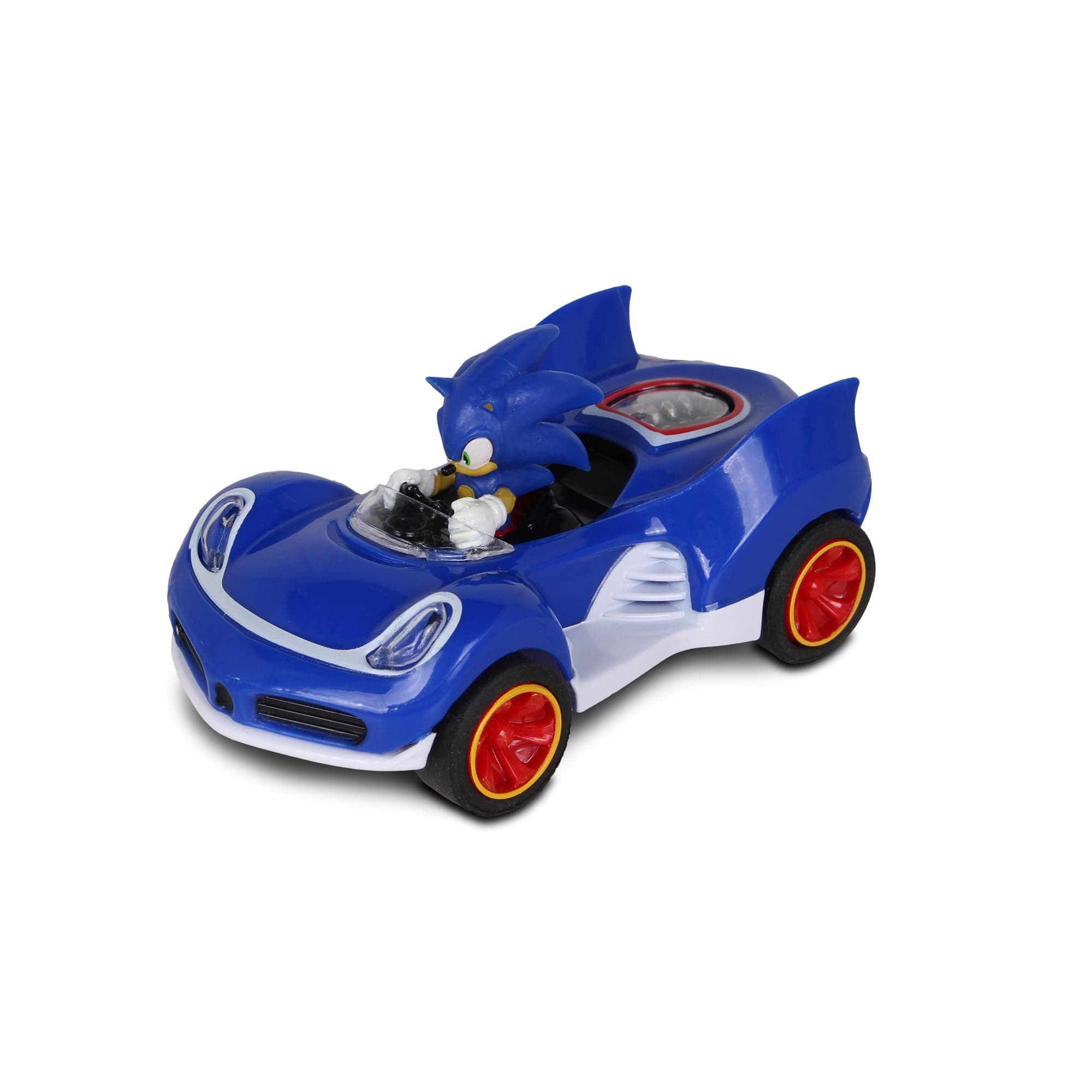 Sonic The Hedgehog All-Stars Racing Transformed Pull Back Racer - Sonic; No Batteries Required; Pull Back, Let go, and Watch Sonic Race