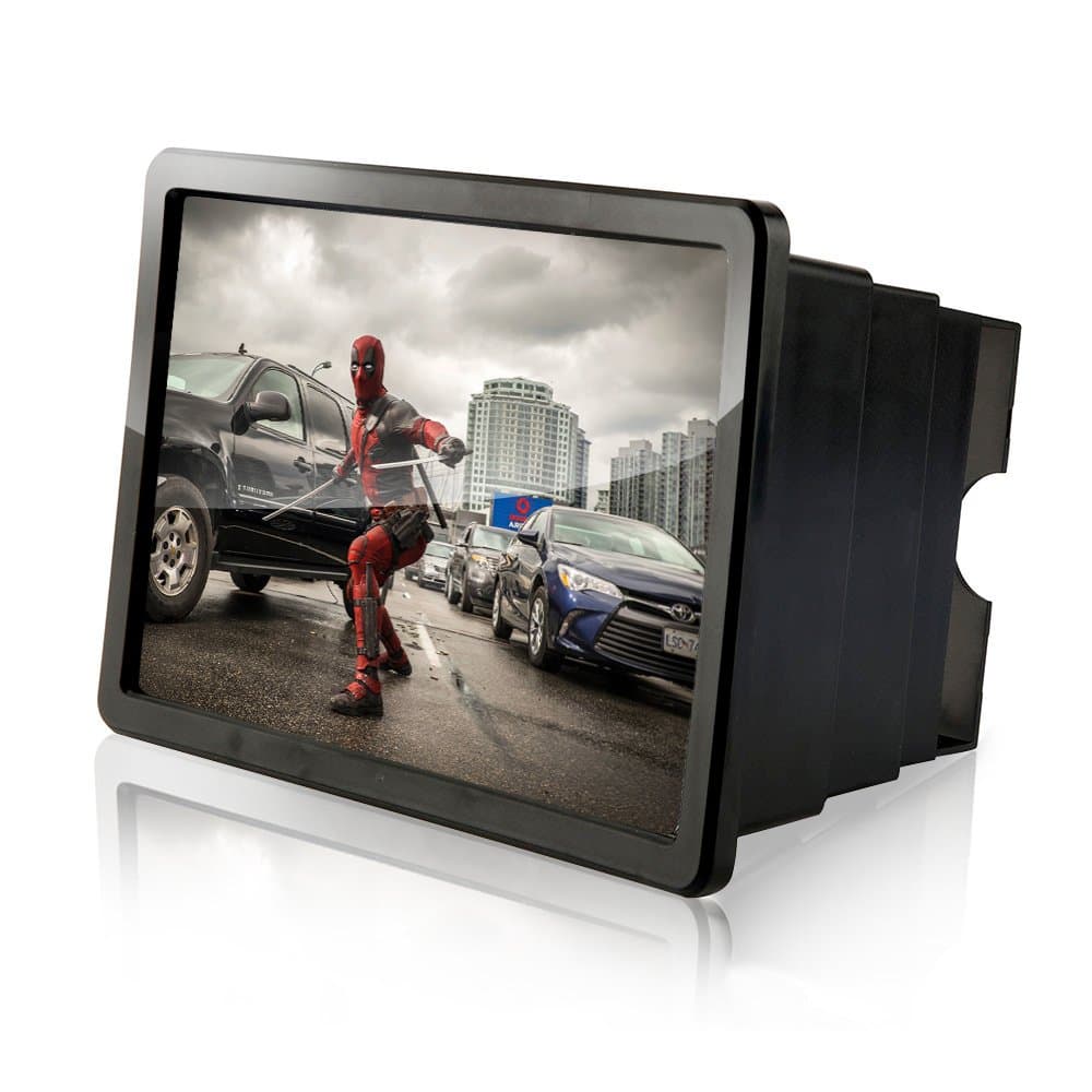 HD Screen Magnifier Smart Mobile Phone Projector for Any Smartphone iPhone X/8/7/6s/6 Samsung Galaxy Note 8/5/4/3 Samsung S9/S8/S7/S6 and All other Smart Phones