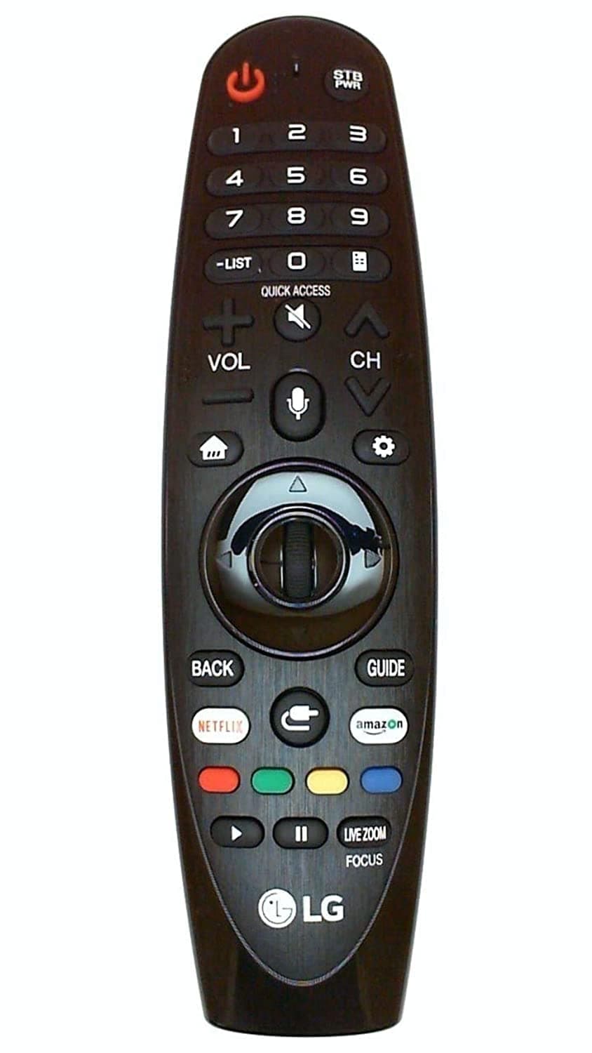 LG OEM AN-MR18BA Magic Remote Control with Netflix and Amazon Buttons Voice Mate for All 2018 4K UHD Smart Televisions OLED65W8PUA OLED77W8PUA OLED43W8PUA OLED49W8PUA OLED50W8PUA OLED55W8PUA
