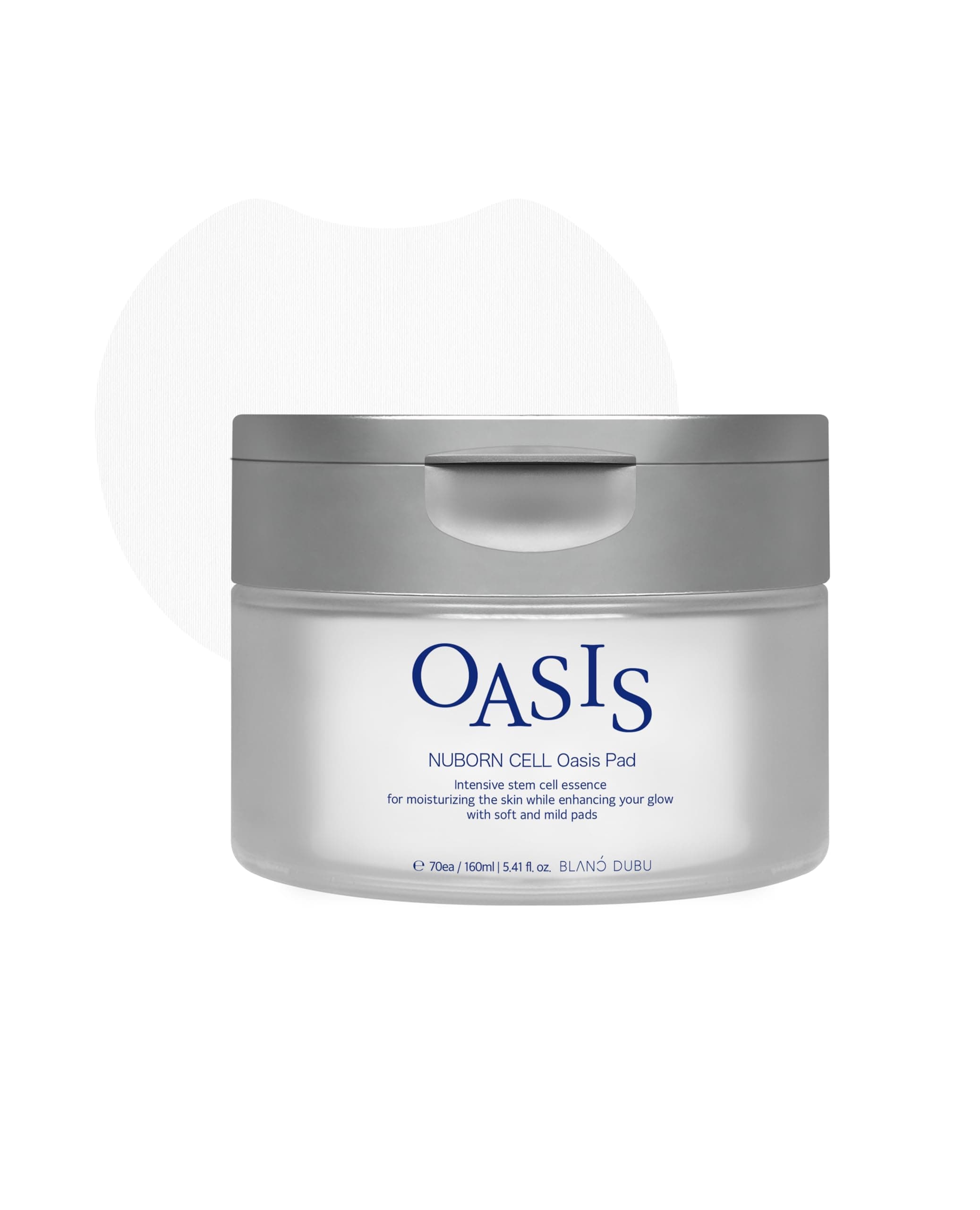 Nuborn Cell Oasis Pad - Human Adipose-derived Stem Cell Solution Skincare - Gentle Double-sided Moisture Pads - 70 ct