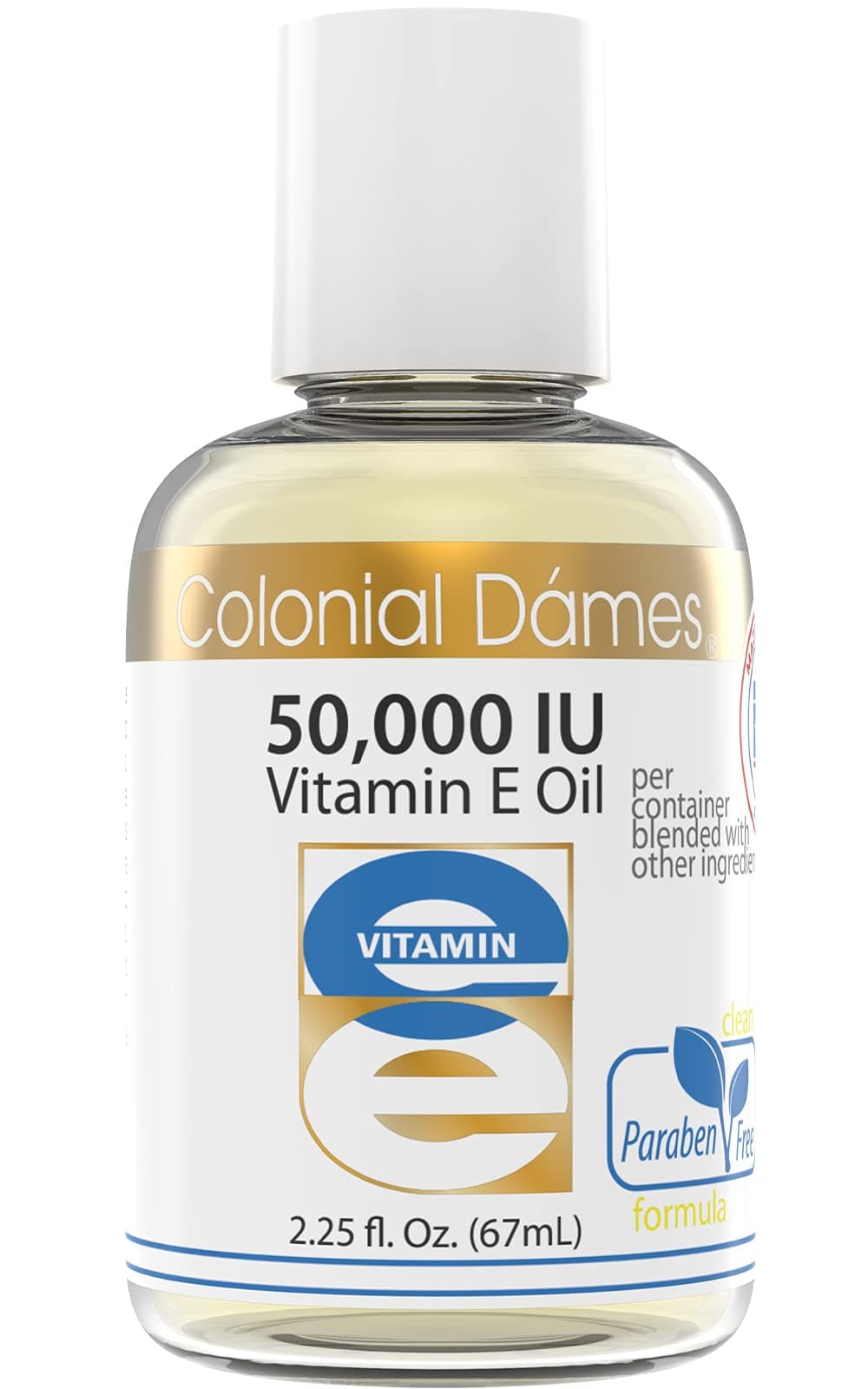 Colonial Dames High Potency 50,000 IU Vitamin E Oil Blend – is an Ideal Antioxidant Skin Therapy Oil for Whole Body.