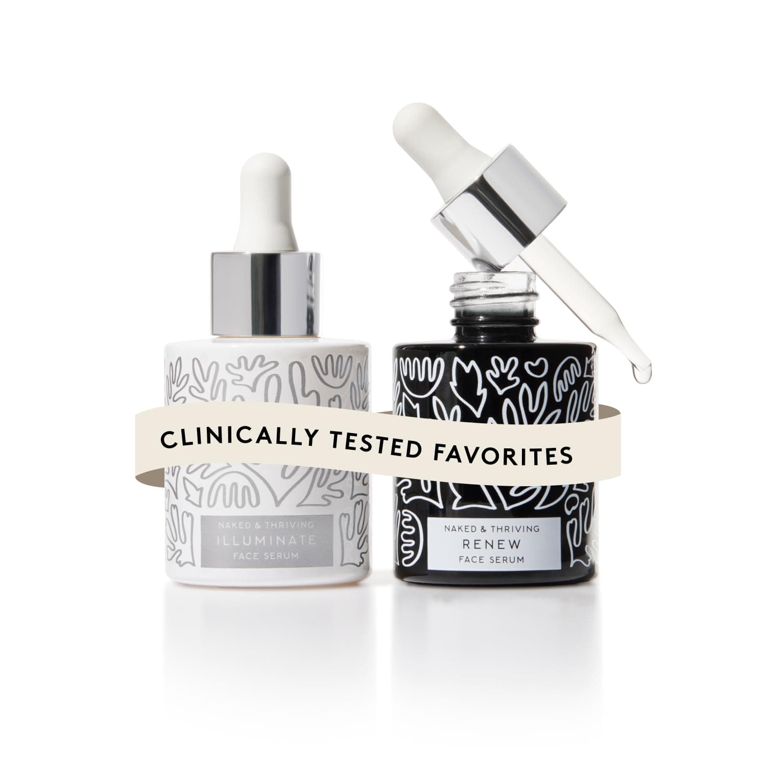 - Wrinkle-Fighter Set, Includes Renew Resurfacing Night Serum (30 mL) & Illuminate C+ Serum (30 mL), Clinical Results, Dermatologist Loved, Hylauronic Acid & Bakuchiol (Set of 2)