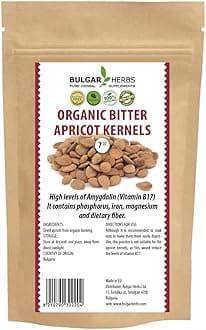 Organic Raw Bitter Apricot Kernels - Gluten Free - Vegan - The Best Bitter Apricot Seeds for B17 Vitamin - Made in The European Union - 7 Oz. 200g