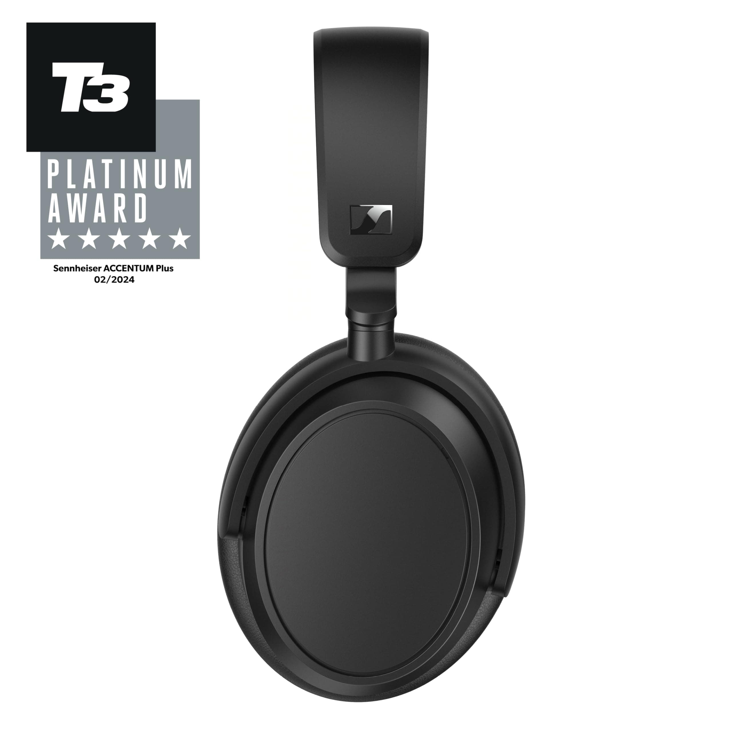 Sennheiser ACCENTUM Plus - Wireless Bluetooth Headphones, Quick-Charge Feature, 50-Hr Battery Playtime, Adaptive Hybrid ANC, Black