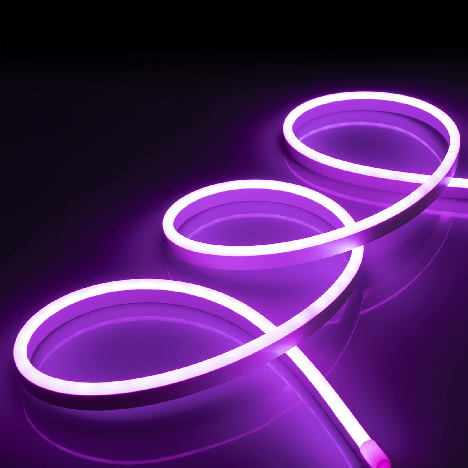 upHere Neon USB Pink LED Strip Light 4.92ft/1.5m 5V DC,Waterproof Flexible LED NEON Light for Indoors Outdoors Decor,LS15PU