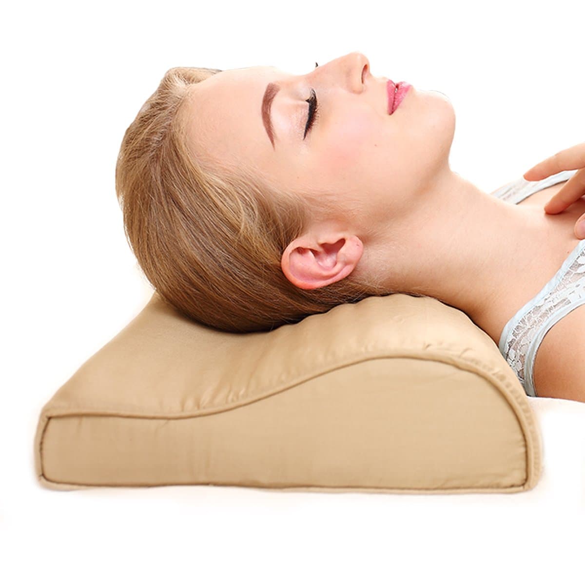 Chiropractic Cooling Neck Pillow (Pale Brown)