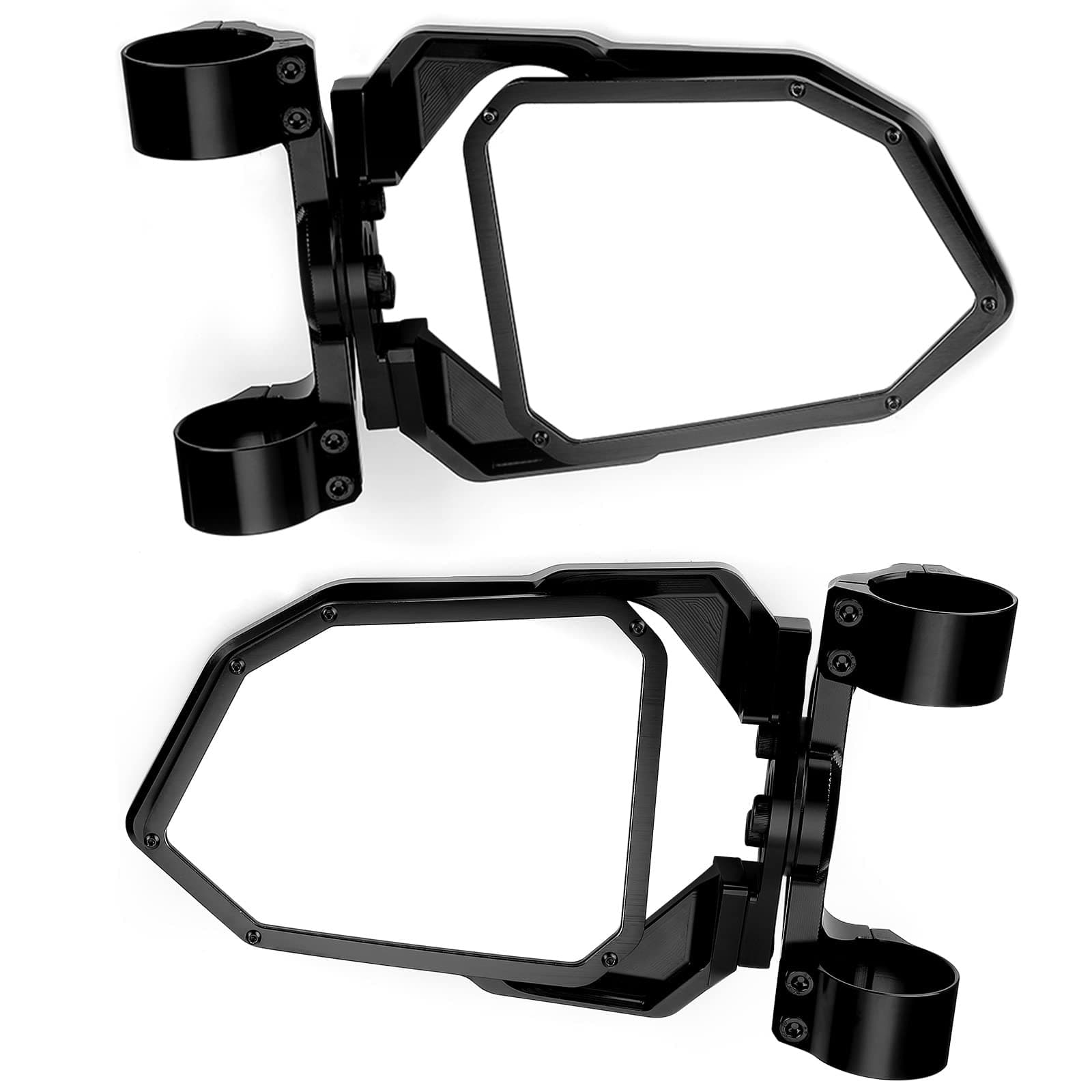 Cuero Race Silver Side Mirror For 1.75" Roll Bar - UTV Mirror Set Includes 2 Mirrors - Rear View Mirror With Race Proven Design - Convex Mirrors with 360* Degree Adjustability