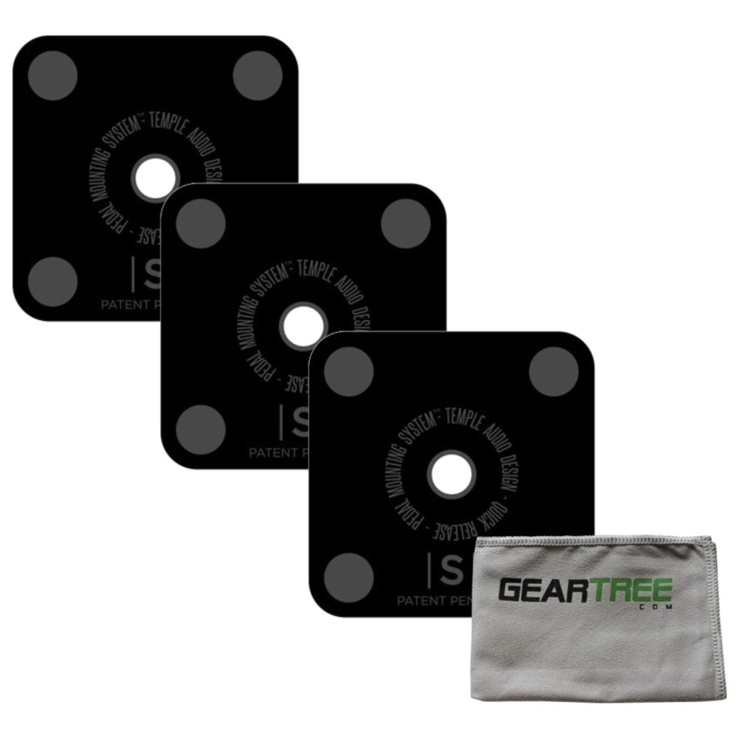 3 Temple Audio Quick Release Pedal Plates with Screws - Small